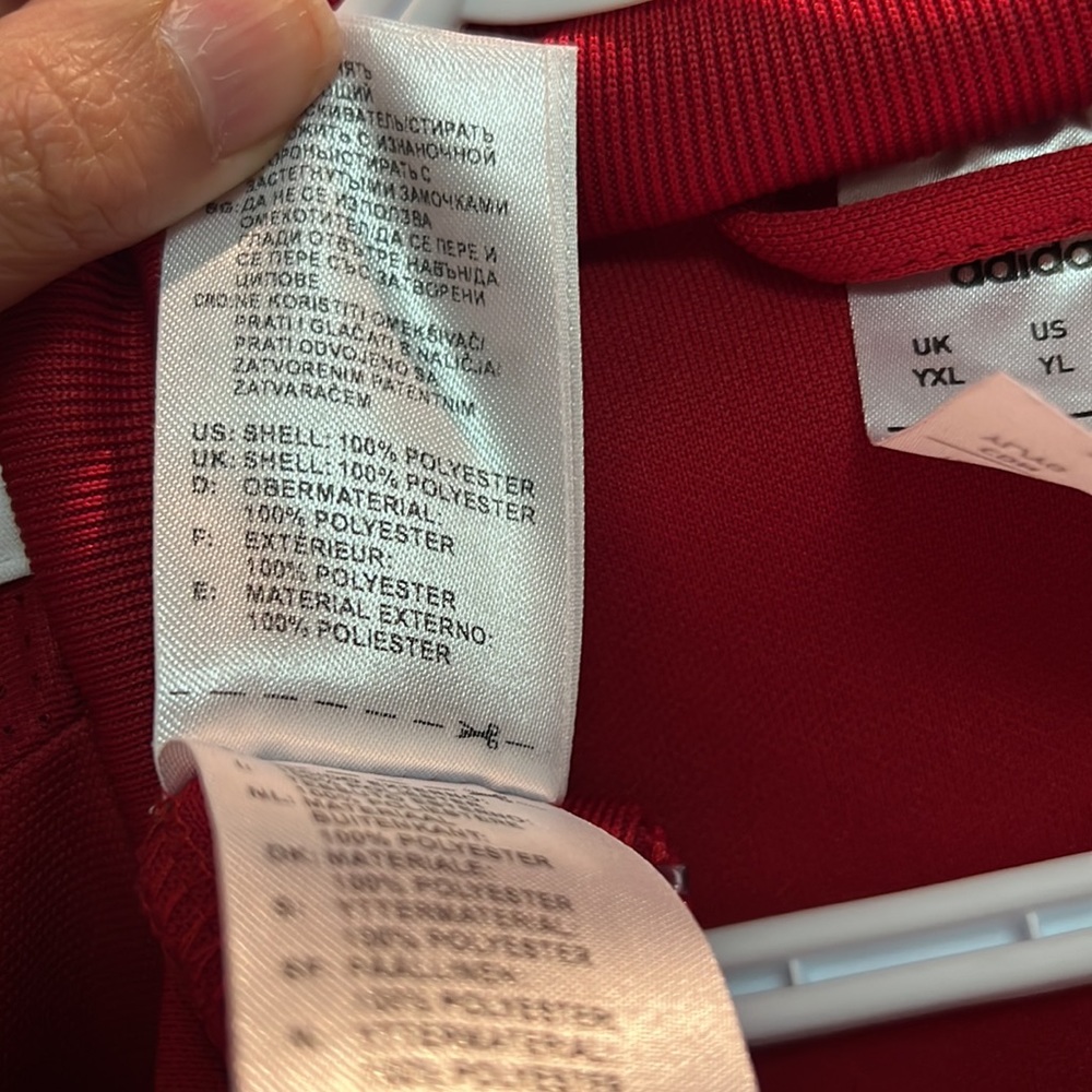 Adidas Red Zip-Up - Picture 9 of 9